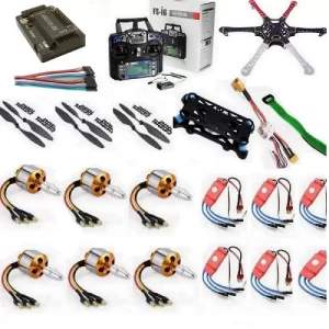 Hexacopter Drone Combo with APM 2.8 (Motor + ESC + Propeller + Flight Controller + Frame + TX-RX Flysky FSi6+ Power module + Belt)