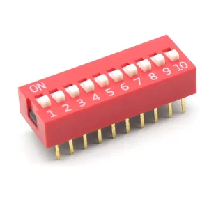 10 Way Slide Switch 2.54mm Pitch (Pack of 2)