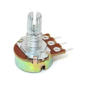 100K Ohm 3Pin 15mm Shaft Potentiometer (Pack of 3)