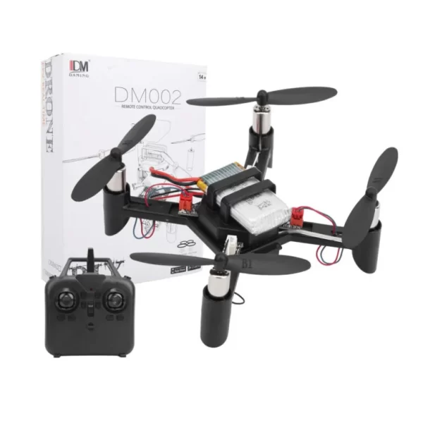 DM002 Mini DIY RC Drone Kit, Lightweight DIY Remote Controlled Drone Kit (Without Camera) 2.4G Mini Quadcopter Learning Drone Gift For Beginners