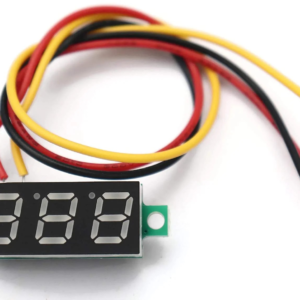 0.28inch 0-100V Three Wire DC Voltmeter Green